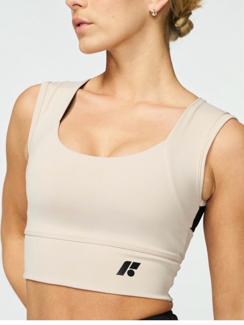 Forme Power Sports Bra Posture & Back Support Large Beige